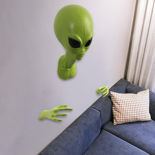Escultura De Pared De Extraterrestre, Arte Para Colgar En La
