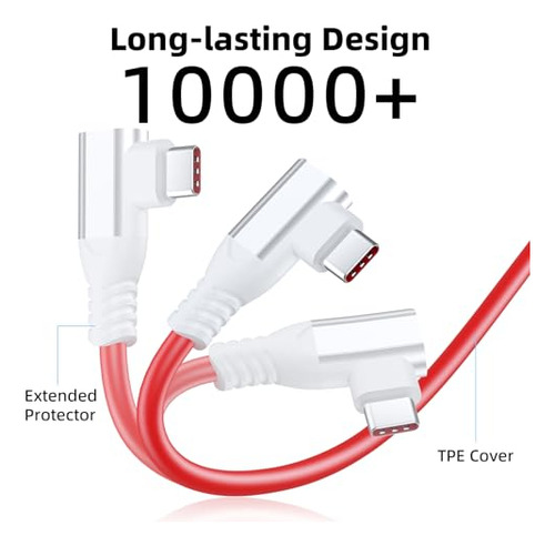 Cable Warp Charge De 6 Pies En Ángulo Recto Usb A A C Para O
