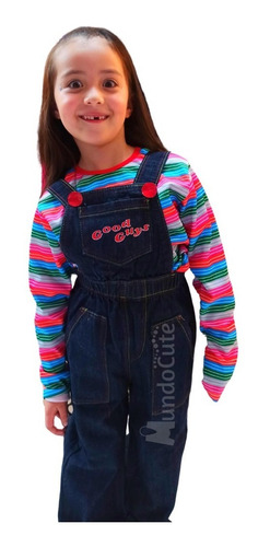 Imagen 2 de 3 de Disfraz Chucky Para Niño Niña Diseño Original Disfraces