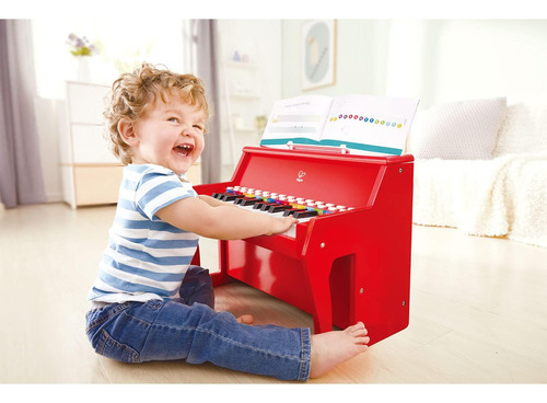 Piano De Aprendizaje Con Luces Rojo