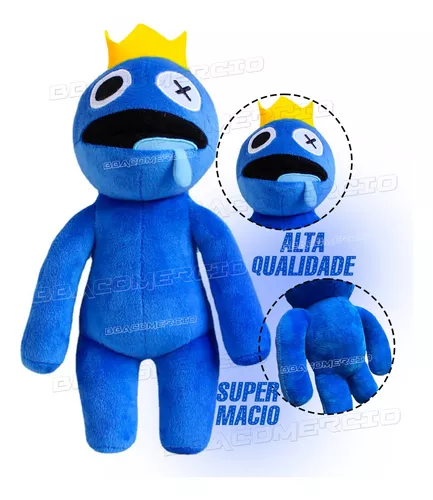 Bonecos Blue Babão Rainbow Friends Jogo Roblox Azul Pelúcia