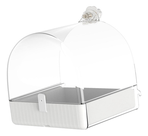 Jaula De Baño Para Pájaros, Jaula Transparente Para