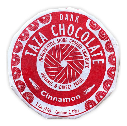 Taza Chocolate Disco Mexicano Organico 50% Chocolate Negro,