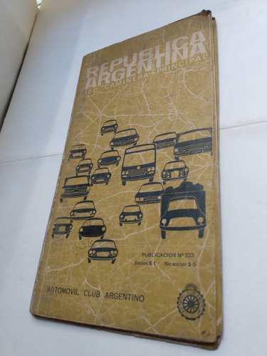 Republica Argentina Red Caminera Principal Aca 1969