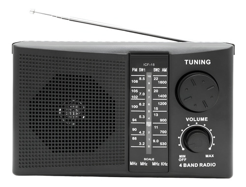 Radio Multibandas Philco Am/fm Icf-18r Recargable