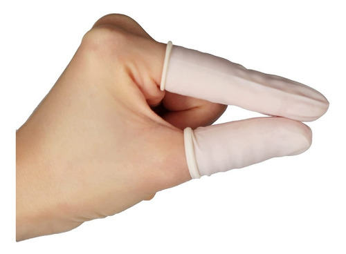 Guantes De Dedos Látex Veterinaria Electrónica Manicura X100