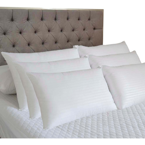 Set X 6 Almohada Siliconada 70x50cm Hogareto Blanco