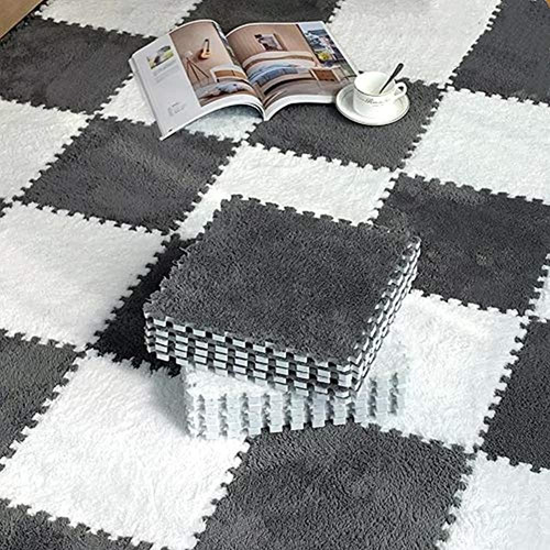 Smabee Interlocking Carpet Shaggy Soft Alfombrillas De Es