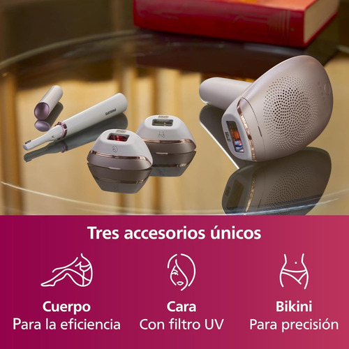 Philips Lumea 7000 Ipl Con Recortador Y 3 Accesorios Rosa
