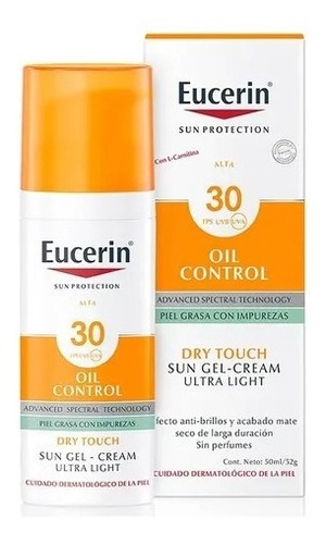 Eucerin Sun Fps30 Oil Control Crema Facial Toque Seco X 50ml