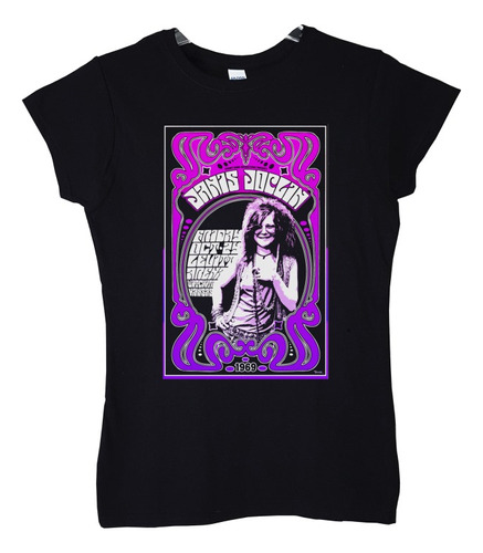 Polera Mujer Janis Joplin Kansas 1969 Rock Abominatron