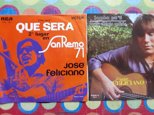 Jose Feliciano Lp 45 Samba Pa' Ti, Que Sera (Usado)