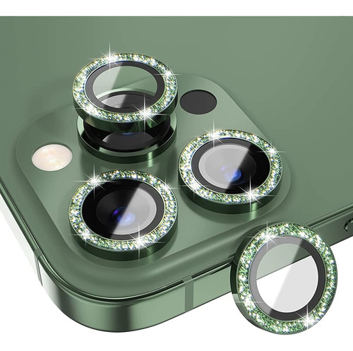 Vidrio Protector Lente Glitter Para iPhone 14 Pro/14 Promax