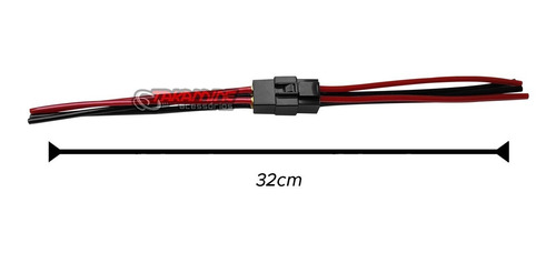 Imagem 5 de 6 de Chicote Conector Plug 4 Vias 4mm P/ Alto Falante Farol Milha