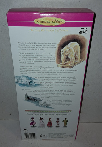 Muñeca Barbie Arctic Artico Mattel 1996 Dolls Of The World (Usado)