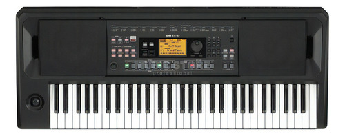 Teclado Korg Ek-50 Entertainer, teclado preto sensível de 61 teclas
