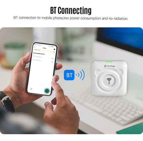 Imagen 2 de 10 de Goojprt Peripage Mini Impresora De Bolsillo Sin Hilos Bt