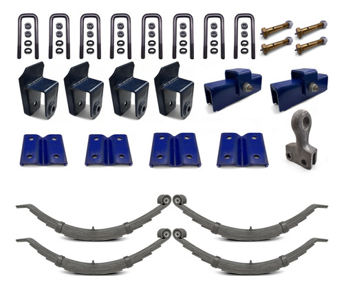 Kit Elasticos Para Trailer 3000 Kg Balancin 