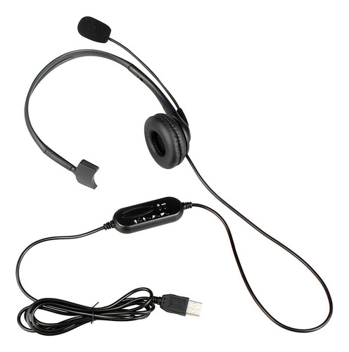 1 Fone De Ouvido Usb Para Microcomputador De Um Lado