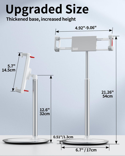 Suporte Para Tablet Saiji Com Altura Ajustável 4,7-15,6