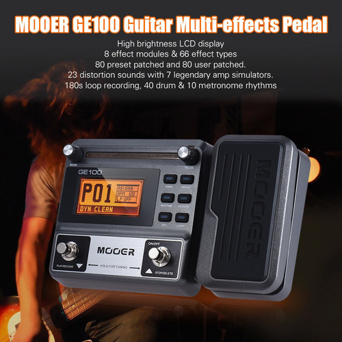 Hyt. Pedal De Efecto Mooer Ge100 Negro