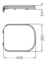 Imagen 2 de 4 de Tapa Asiento Inodoro Ferrum Mdf Bari C/ Expansor Tkm B