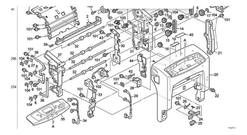 Painel De Operacoes Af Spc410dn 411dn (g1611401)