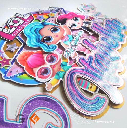 Imagen 9 de 10 de Toppers 3d Relieve Torta Minitoppers Cupcake Y Afiche Fiesta