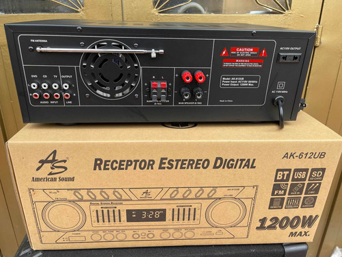 Imagen 4 de 7 de Amplificador De Sonido American Sound 1200watts Bluetooth