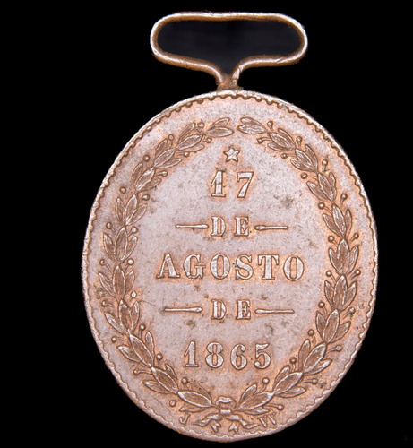 Medalla A Los Vencedores De Yatay Oficial Plata 1865