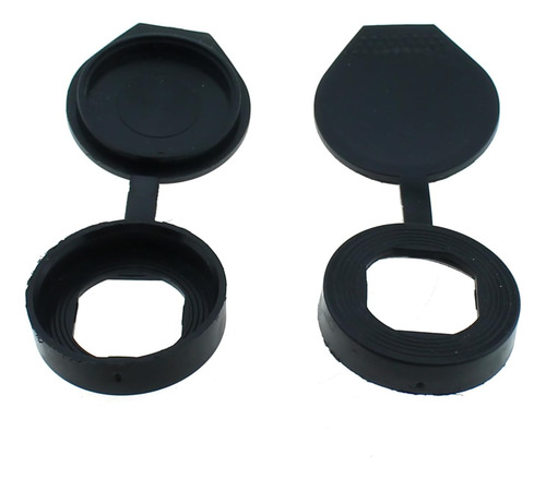 Mtqy 6pcs 22 Mm Cubierta De Polvo De La Puerta Negra Panel D