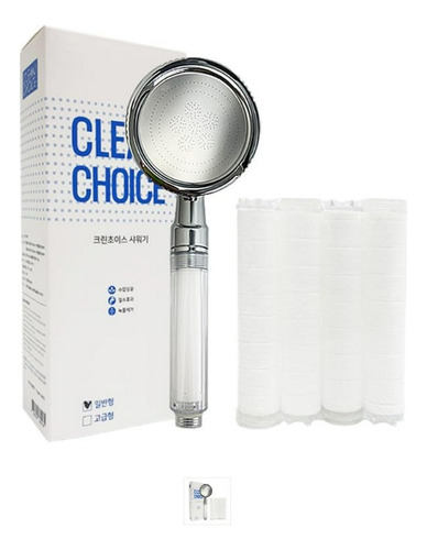 Cabezal De Ducha Filtrado Clean Choice Con 4 Filtros De Repu