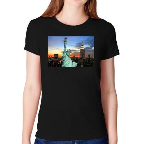 Remera De Mujer Ny New York Ciudades Mundo Libertad Usa M13