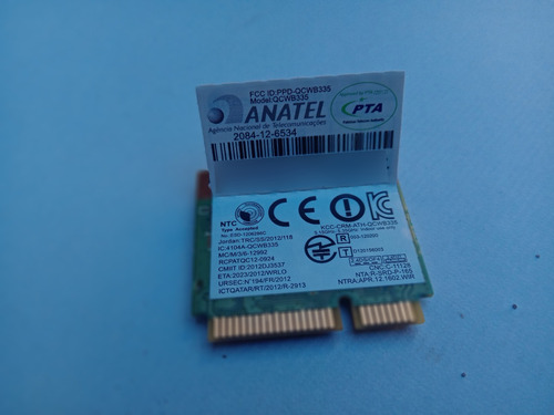 Tarjeta Wifi Toshiba Satellite C55d A Model Qcwb335 Seminue