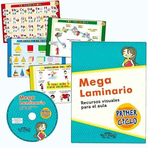 Mega Laminario De Primer Ciclo. 18 Láminas Para El Aula + Cd