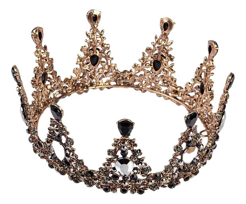 Para Tiara Elegante Con Forma De Corona De Princesa Para