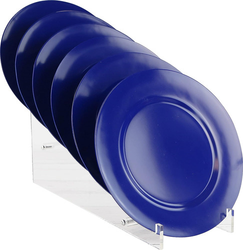 Juego Platos Aperitivo 21.6 Cms Redondo Melamina 6 Pzs