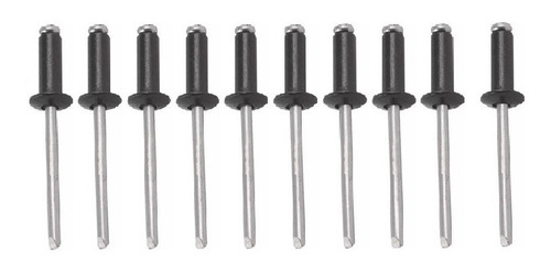 Kit 10 Arebite Preto Repuxo 412 4mm X 12mm