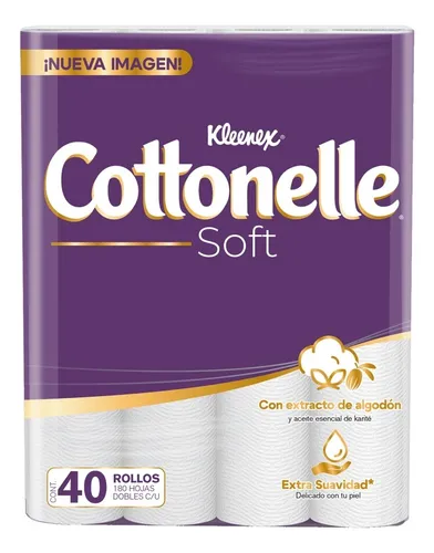 comprar Papel Higiénico Kleenex Cottonelle Soft 40 Rollos