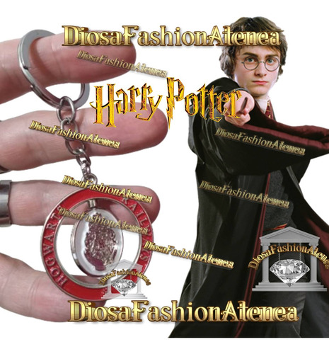Llavero Harry Potter - Hogwarts - Magia En Tus Llaves Mod 2 Rojo/plateado