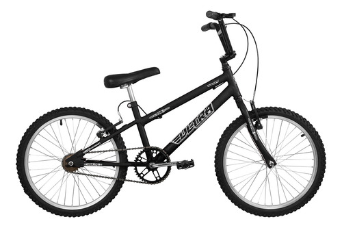 Bicicleta Infantil Aro 20 Ultra Bikes Rebaixada V-brakes Cor Preto-fosco