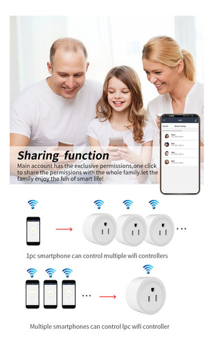 Genérico Tuya-enchufe Inteligente Con Wifi Para Teléfono