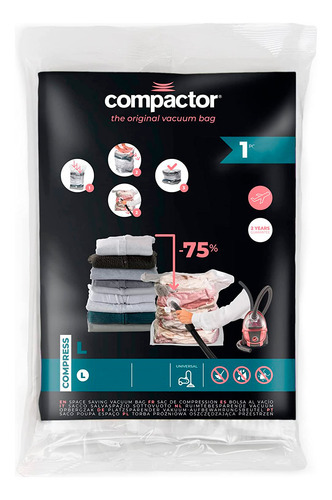 Bolsa Vacio Guardar Ropa 50 X 65 Cms Ahorra Espacio Con Válv