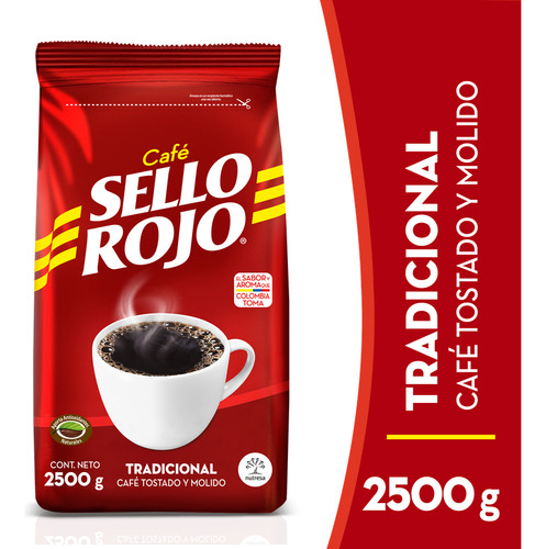 Cafe Bolsa 2500g Sello Rojo Cj 6