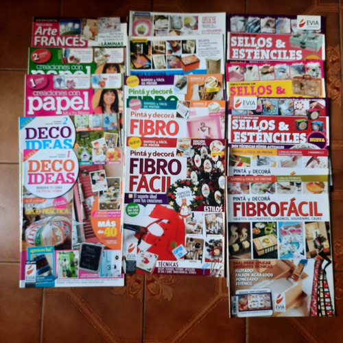 Lote 15 Revistas Manualidades C/papel, Fibro Facil, Sellos E