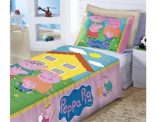  Cubre Cama + Funda Peppa Pig