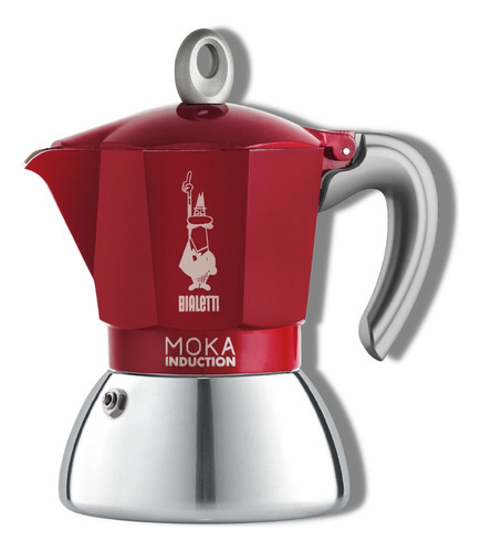 Bialetti Moka Induction 6 Tazas Cor Vermelho Italiana