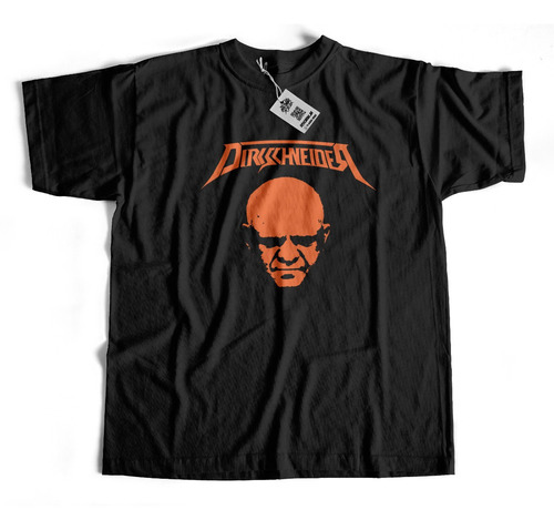 Remera De Rock  Udo Dirkschneider Naranja