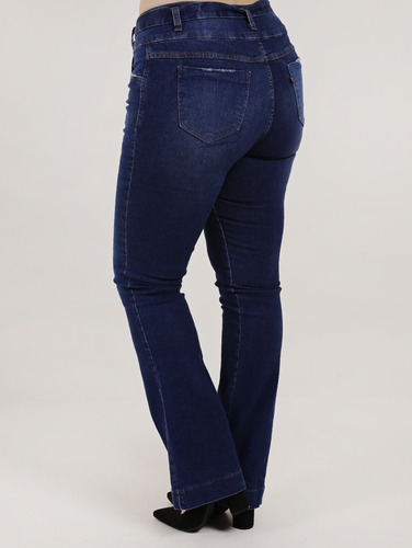 calça jeans flare plus size mercado livre
