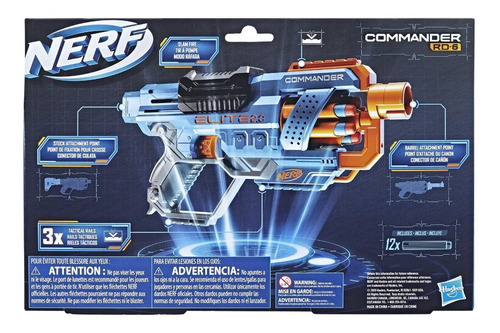 Nerf Lazador Nerf Elite 2.0 Rd-6 Commander 12 Dardos